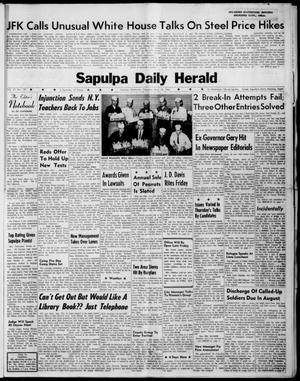 Sapulpa Daily Herald (Sapulpa, Okla.), Vol. 47, No. 181, Ed. 1 Thursday, April 12, 1962