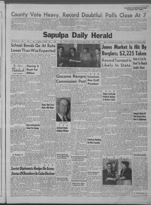 Sapulpa Daily Herald (Sapulpa, Okla.), Vol. 48, No. 46, Ed. 1 Tuesday, November 6, 1962