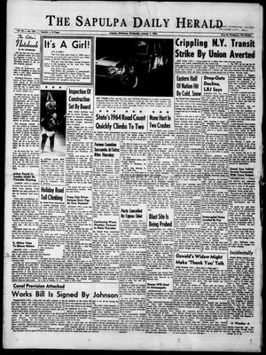 Primary view of object titled 'The Sapulpa Daily Herald (Sapulpa, Okla.), Vol. 49, No. 104, Ed. 1 Wednesday, January 1, 1964'.