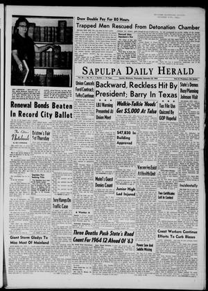 The Sapulpa Daily Herald (Sapulpa, Okla.), Vol. 50, No. 19, Ed. 1 Wednesday, September 23, 1964