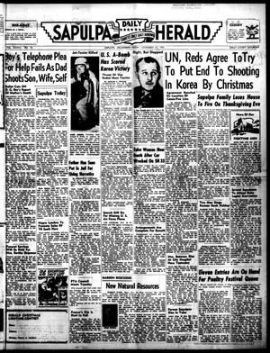 Sapulpa Daily Herald (Sapulpa, Okla.), Vol. 37, No. 70, Ed. 1 Friday, November 23, 1951