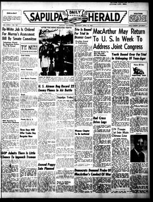 Sapulpa Daily Herald (Sapulpa, Okla.), Vol. 37, No. 188, Ed. 1 Thursday, April 12, 1951