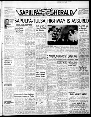 Sapulpa Sunday Herald (Sapulpa, Okla.), Vol. 36, No. 191, Ed. 1 Sunday, April 16, 1950