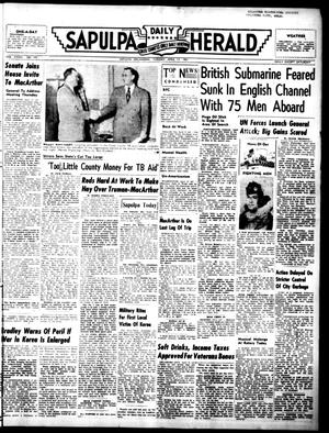 Sapulpa Daily Herald (Sapulpa, Okla.), Vol. 37, No. 192, Ed. 1 Tuesday, April 17, 1951