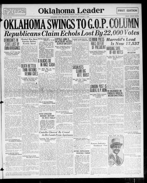 Oklahoma Leader (Oklahoma City, Okla.), Vol. 1, No. 69, Ed. 1 Thursday, November 4, 1920
