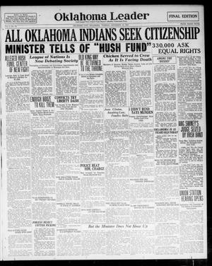 Oklahoma Leader (Oklahoma City, Okla.), Vol. 1, No. 79, Ed. 1 Tuesday, November 16, 1920