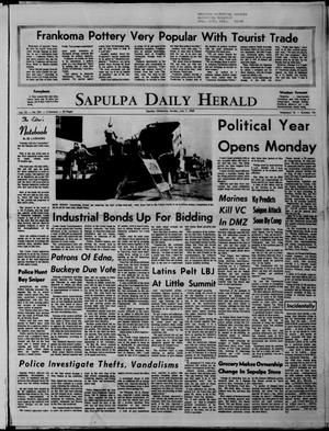 Primary view of object titled 'Sapulpa Daily Herald (Sapulpa, Okla.), Vol. 53, No. 254, Ed. 1 Sunday, July 7, 1968'.