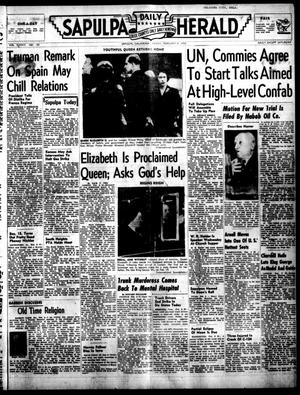 Sapulpa Daily Herald (Sapulpa, Okla.), Vol. 37, No. 134, Ed. 1 Friday, February 8, 1952