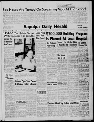 Primary view of object titled 'Sapulpa Daily Herald (Sapulpa, Okla.), Vol. 44, No. 293, Ed. 1 Wednesday, August 12, 1959'.