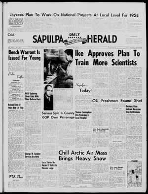 Sapulpa Daily Herald (Sapulpa, Okla.), Vol. 43, No. 101, Ed. 1 Monday, December 30, 1957