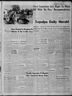 Sapulpa Daily Herald (Sapulpa, Okla.), Vol. 46, No. 179, Ed. 1 Tuesday, April 11, 1961