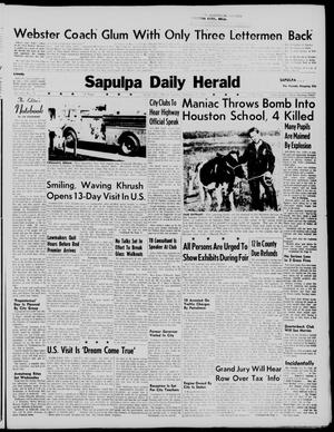 Sapulpa Daily Herald (Sapulpa, Okla.), Vol. 45, No. 12, Ed. 1 Tuesday, September 15, 1959