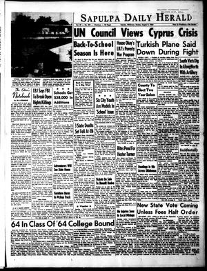 The Sapulpa Daily Herald (Sapulpa, Okla.), Vol. 49, No. 293, Ed. 1 Sunday, August 9, 1964