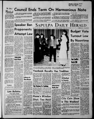 Sapulpa Daily Herald (Sapulpa, Okla.), Vol. 53, No. 184, Ed. 1 Tuesday, April 16, 1968