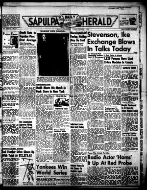 Sapulpa Daily Herald (Sapulpa, Okla.), Vol. 38, No. 31, Ed. 1 Tuesday, October 7, 1952