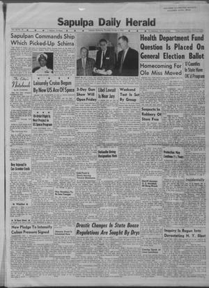 Sapulpa Daily Herald (Sapulpa, Okla.), Vol. 48, No. 18, Ed. 1 Thursday, October 4, 1962