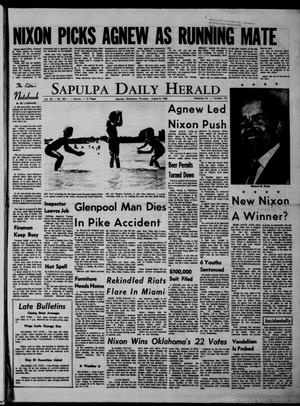 Sapulpa Daily Herald (Sapulpa, Okla.), Vol. 53, No. 282, Ed. 1 Thursday, August 8, 1968