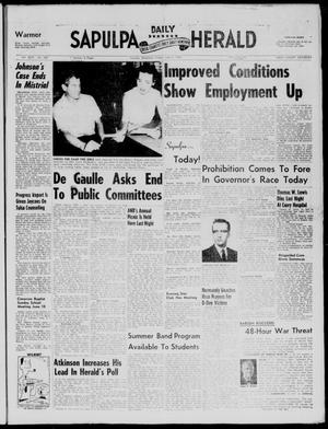 Sapulpa Daily Herald (Sapulpa, Okla.), Vol. 43, No. 235, Ed. 1 Friday, June 6, 1958