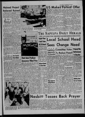 Primary view of object titled 'The Sapulpa Daily Herald (Sapulpa, Okla.), Vol. 52, No. 16, Ed. 1 Thursday, September 22, 1966'.