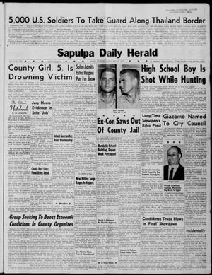 Sapulpa Daily Herald (Sapulpa, Okla.), Vol. 47, No. 209, Ed. 1 Tuesday, May 15, 1962