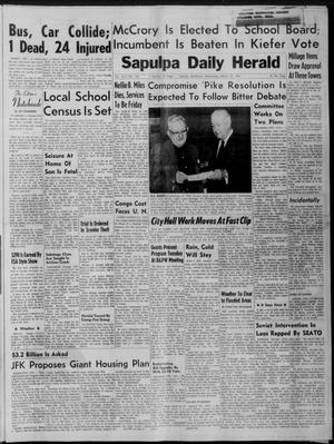 Sapulpa Daily Herald (Sapulpa, Okla.), Vol. 46, No. 168, Ed. 1 Wednesday, March 29, 1961