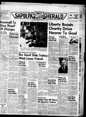 Sapulpa Daily Herald (Sapulpa, Okla.), Vol. 39, No. 59, Ed. 1 Monday, November 9, 1953