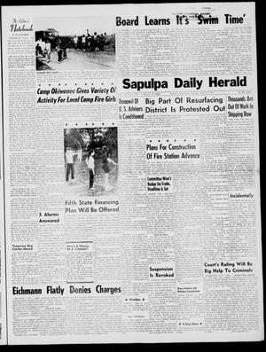 Sapulpa Daily Herald (Sapulpa, Okla.), Vol. 46, No. 239, Ed. 1 Tuesday, June 20, 1961