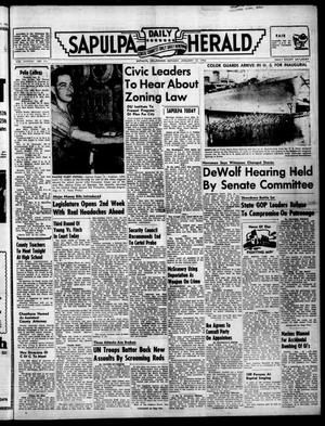 Sapulpa Daily Herald (Sapulpa, Okla.), Vol. 38, No. 111, Ed. 1 Monday, January 12, 1953