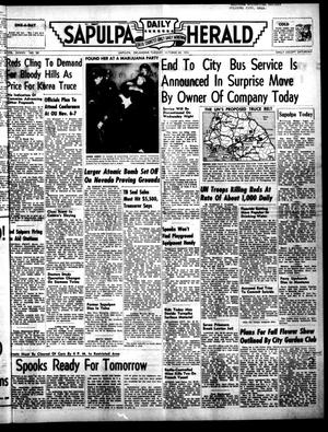 Sapulpa Daily Herald (Sapulpa, Okla.), Vol. 37, No. 50, Ed. 1 Tuesday, October 30, 1951