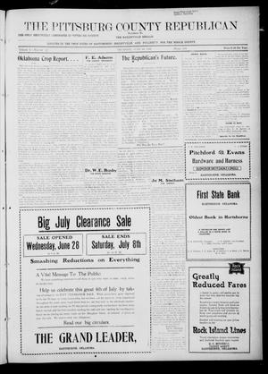 The Pittsburg County Republican (Hartshorne, Okla.), Vol. 4, No. 12, Ed. 1 Thursday, June 29, 1922