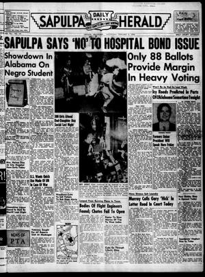 Sapulpa Daily Herald (Sapulpa, Okla.), Vol. 41, No. 134, Ed. 1 Wednesday, February 8, 1956
