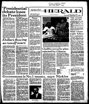 Primary view of object titled 'Sapulpa Daily Herald (Sapulpa, Okla.), Vol. 66, No. 309, Ed. 1 Thursday, September 11, 1980'.