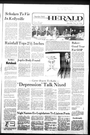 Sapulpa Daily Herald (Sapulpa, Okla.), Vol. 65, No. 55, Ed. 1 Thursday, November 16, 1978