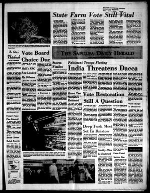 Primary view of object titled 'The Sapulpa Daily Herald (Sapulpa, Okla.), Vol. 58, No. 86, Ed. 1 Thursday, December 9, 1971'.