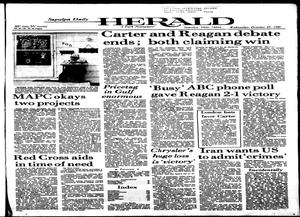 Sapulpa Daily Herald (Sapulpa, Okla.), Vol. 67, No. 40, Ed. 1 Wednesday, October 29, 1980