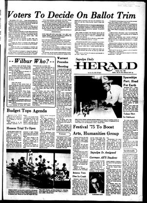 Sapulpa Daily Herald (Sapulpa, Okla.), Vol. 61, No. 263, Ed. 1 Sunday, July 20, 1975