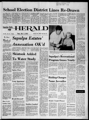 Sapulpa Daily Herald (Sapulpa, Okla.), Vol. 60, No. 16, Ed. 1 Tuesday, October 2, 1973