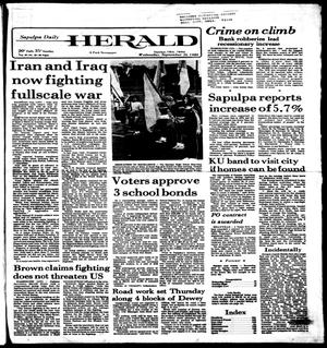 Sapulpa Daily Herald (Sapulpa, Okla.), Vol. 67, No. 10, Ed. 1 Wednesday, September 24, 1980
