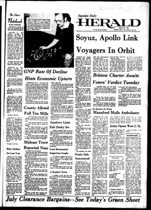 Sapulpa Daily Herald (Sapulpa, Okla.), Vol. 61, No. 261, Ed. 1 Thursday, July 17, 1975