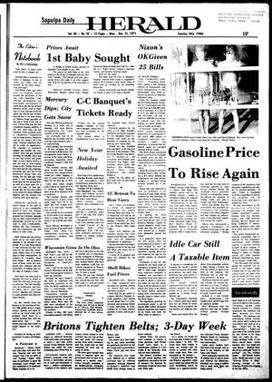 Sapulpa Daily Herald (Sapulpa, Okla.), Vol. 60, No. 92, Ed. 1 Monday, December 31, 1973