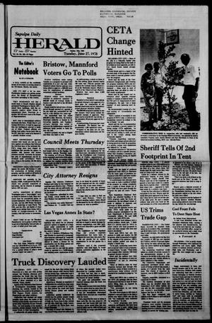 Sapulpa Daily Herald (Sapulpa, Okla.), Vol. 64, No. 244, Ed. 1 Tuesday, June 27, 1978