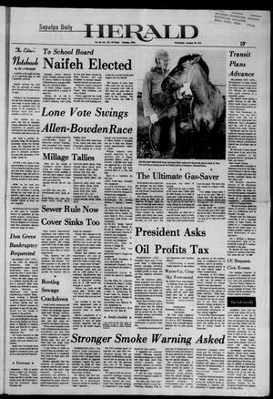 Sapulpa Daily Herald (Sapulpa, Okla.), Vol. 60, No. 112, Ed. 1 Wednesday, January 23, 1974