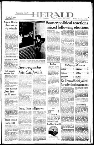 Sapulpa Daily Herald (Sapulpa, Okla.), Vol. 67, No. 49, Ed. 1 Sunday, November 9, 1980