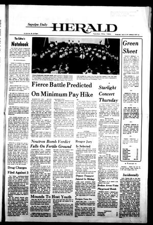 Sapulpa Daily Herald (Sapulpa, Okla.), Vol. 63, No. 257, Ed. 1 Wednesday, July 13, 1977