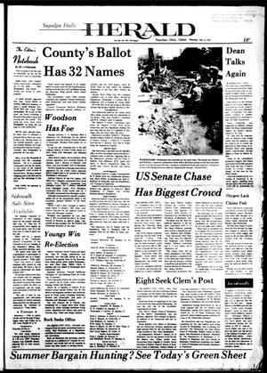 Sapulpa Daily Herald (Sapulpa, Okla.), Vol. 60, No. 257, Ed. 1 Thursday, July 11, 1974