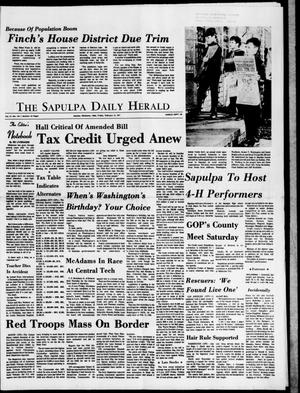 The Sapulpa Daily Herald (Sapulpa, Okla.), Vol. 57, No. 139, Ed. 1 Friday, February 12, 1971