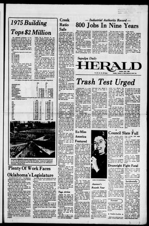 Sapulpa Daily Herald (Sapulpa, Okla.), Vol. 62, No. 95, Ed. 1 Sunday, January 4, 1976