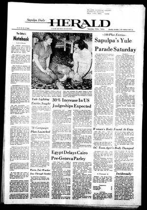 Sapulpa Daily Herald (Sapulpa, Okla.), Vol. 64, No. 67, Ed. 1 Thursday, December 1, 1977
