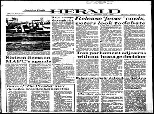 Sapulpa Daily Herald (Sapulpa, Okla.), Vol. 67, No. 38, Ed. 1 Monday, October 27, 1980
