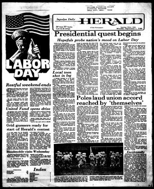 Sapulpa Daily Herald (Sapulpa, Okla.), Vol. 66, No. 300, Ed. 1 Monday, September 1, 1980